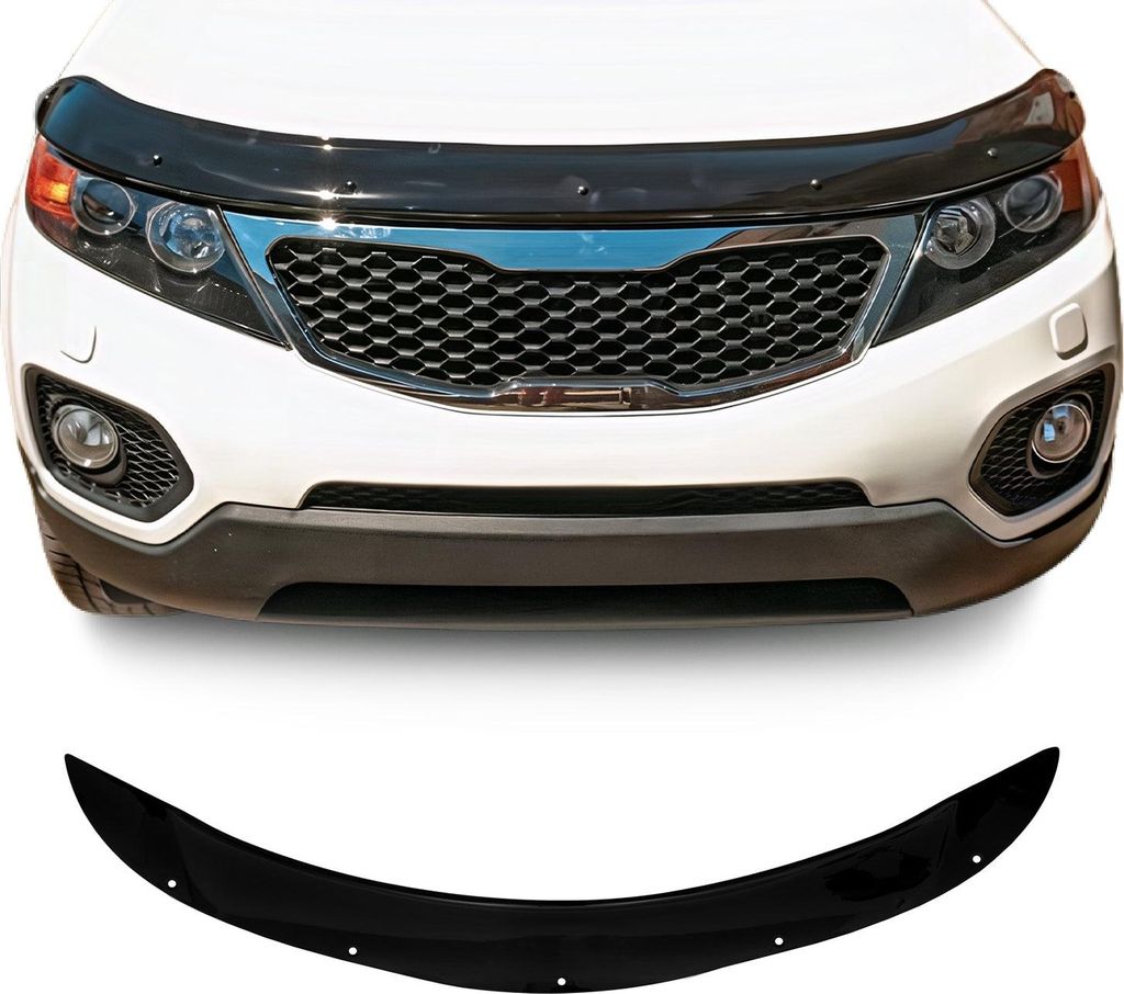 Motorhaube Deflektor Insekten Steinschlagschutz für Kia Sorento 2009-2012 Dunkel