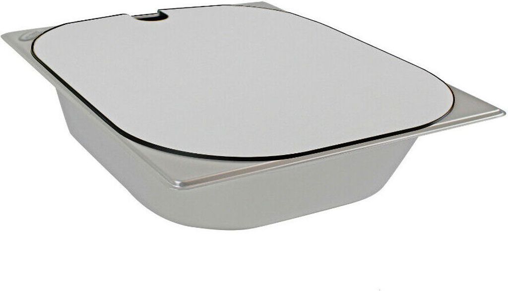 Edelstahl Spüle Spülbecken Abdeckung-Weiß Camping 325x265x65 mm Wohnmobil womo
