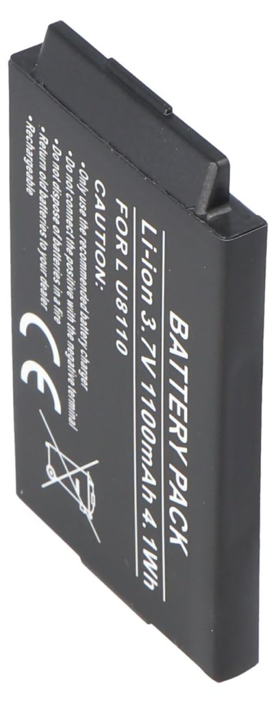 AccuCell Akku passend für LG U8110, 1000mAh Produktbild 