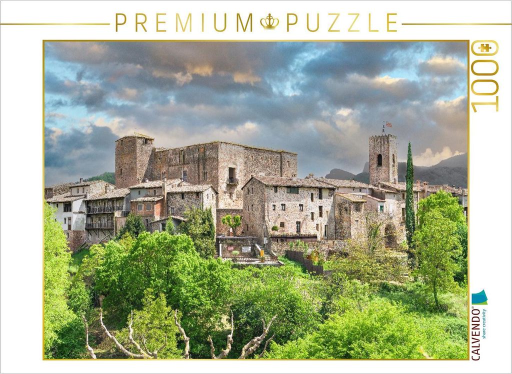 CALVENDO Puzzle Santa Pau | 1000 Teile Lege-Größe 64x48cm Foto-Puzzle für glückliche Stunden