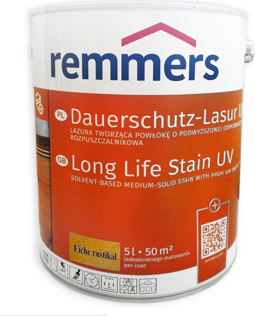 REMMERS UV+ Lazura - dekorativní lazura na dřevo 5 l Dub Obrázek produktu 