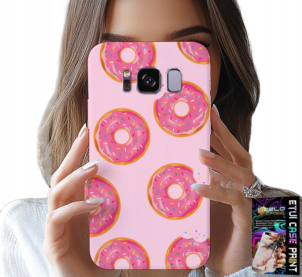 Hülle Für Samsung Galaxy S8 - Design Mit Zuckerüberzogenen Donuts