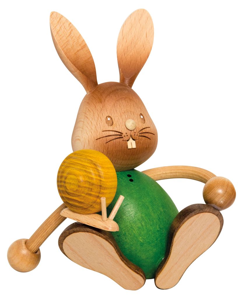 Drechslerei Kuhnert - Dekofigur aus Holz - Hase Stupsi mit Produktbild 