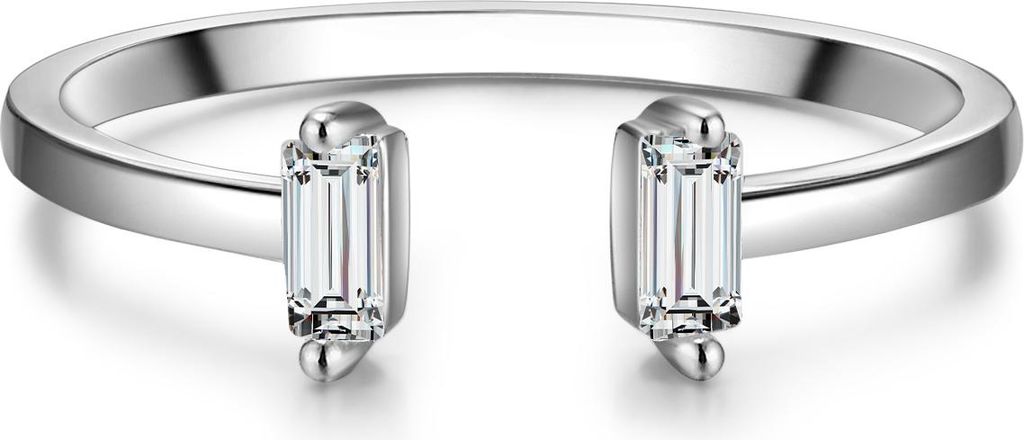 Ring Sterling Silber Zirkonia weiß 48