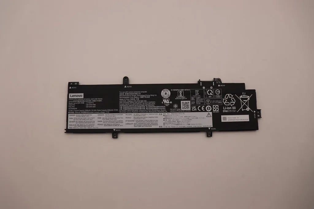 Batteria Lenovo 52,5Wh Originale | Ricambio Interno Ioni di Litio