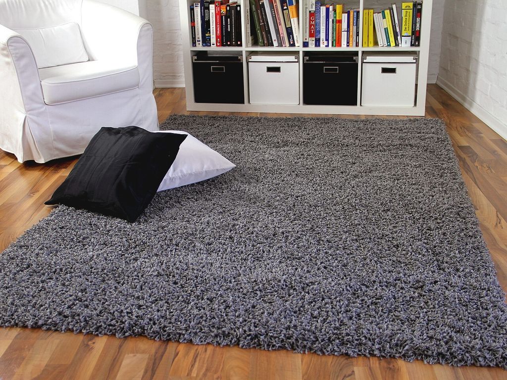 Hochflor Langflor Shaggy Teppich Aloha Anthrazit, Größe:120x170 cm