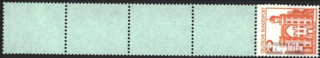 Briefmarken BRD (BR.Deutschland) 1979 Mi 995R Endfünferstreifen postfrisch Burgen und Schlösser