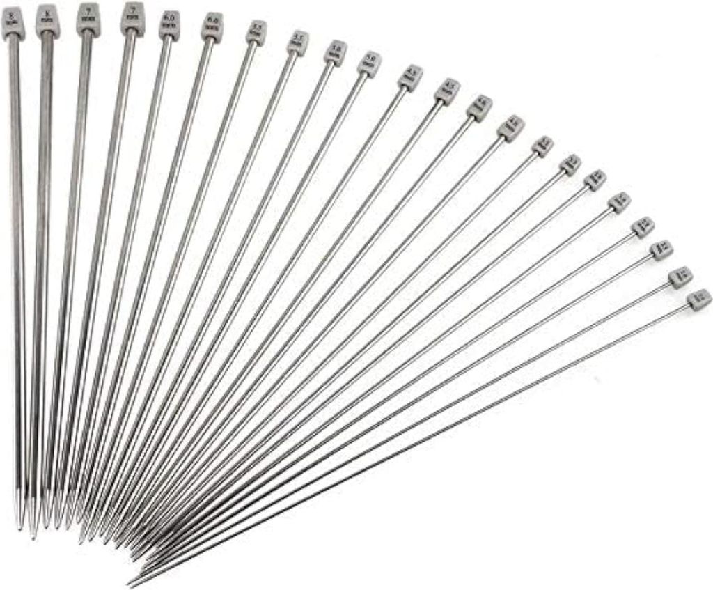 Stricknadeln, 36 cm (14 ") Edelstahl-Stricknadelsatz, Produktbild 