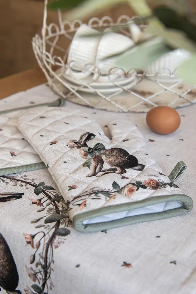 Offerta Set 6 Tovagliette Clayre & Eef Cotone Beige 48x35 cm - 4