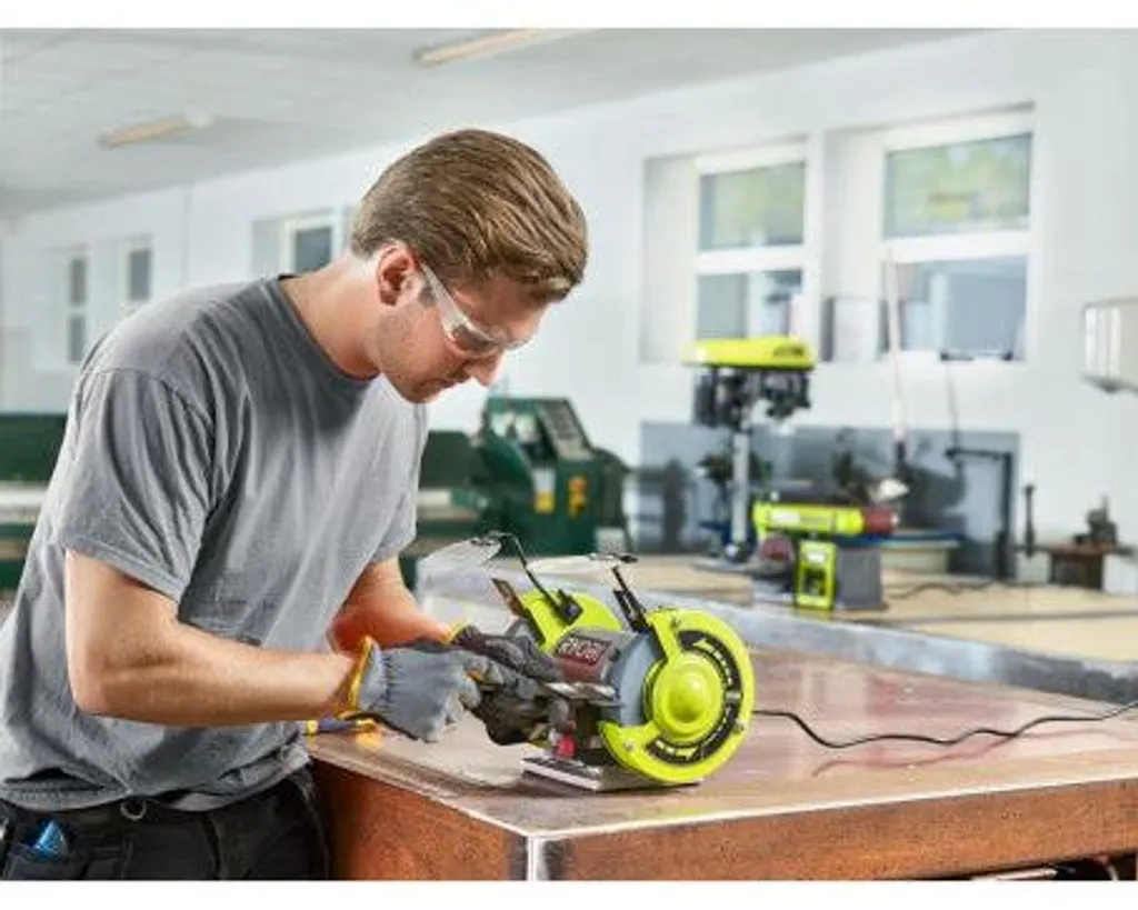 Ponceuse d'établi Ryobi 250W RBG6G1 - Meuleuse fixe robuste et précise - 2
