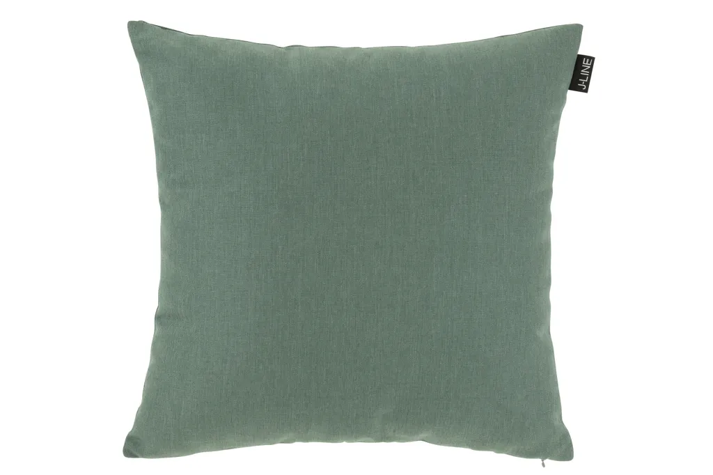 J-Line Coussin Outdoor Polypropylène Vert - Accessoire Jardin Confort