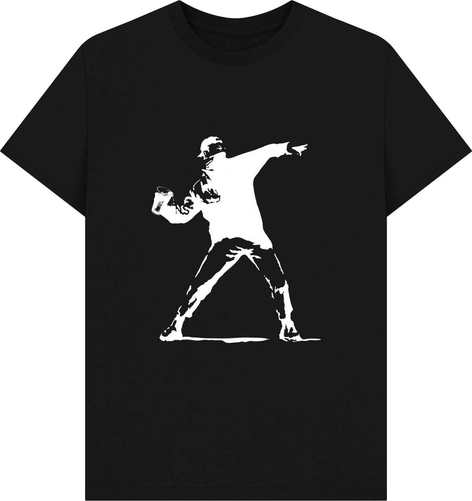 Apoh - "Festival Cup Thrower" T-Shirt für Herren/Damen Uni PN1706 (L) (Schwarz)