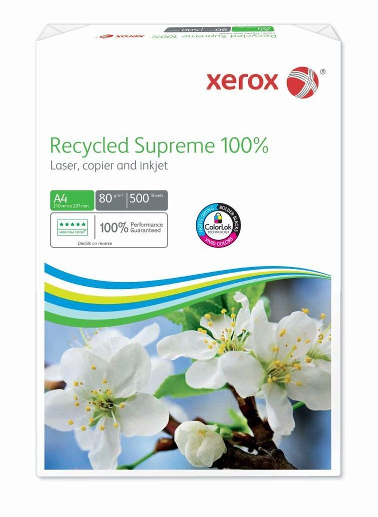 Xerox Kopierpapier Recycled Supreme 003R95860 DIN A4 weiß 500 Bl./Pack.