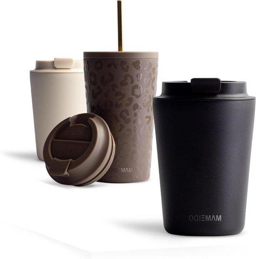 350ml Thermosbecher aus Edelstahl, doppelwandig isoliert, leckfrei - Kaffee zu gehen Becher