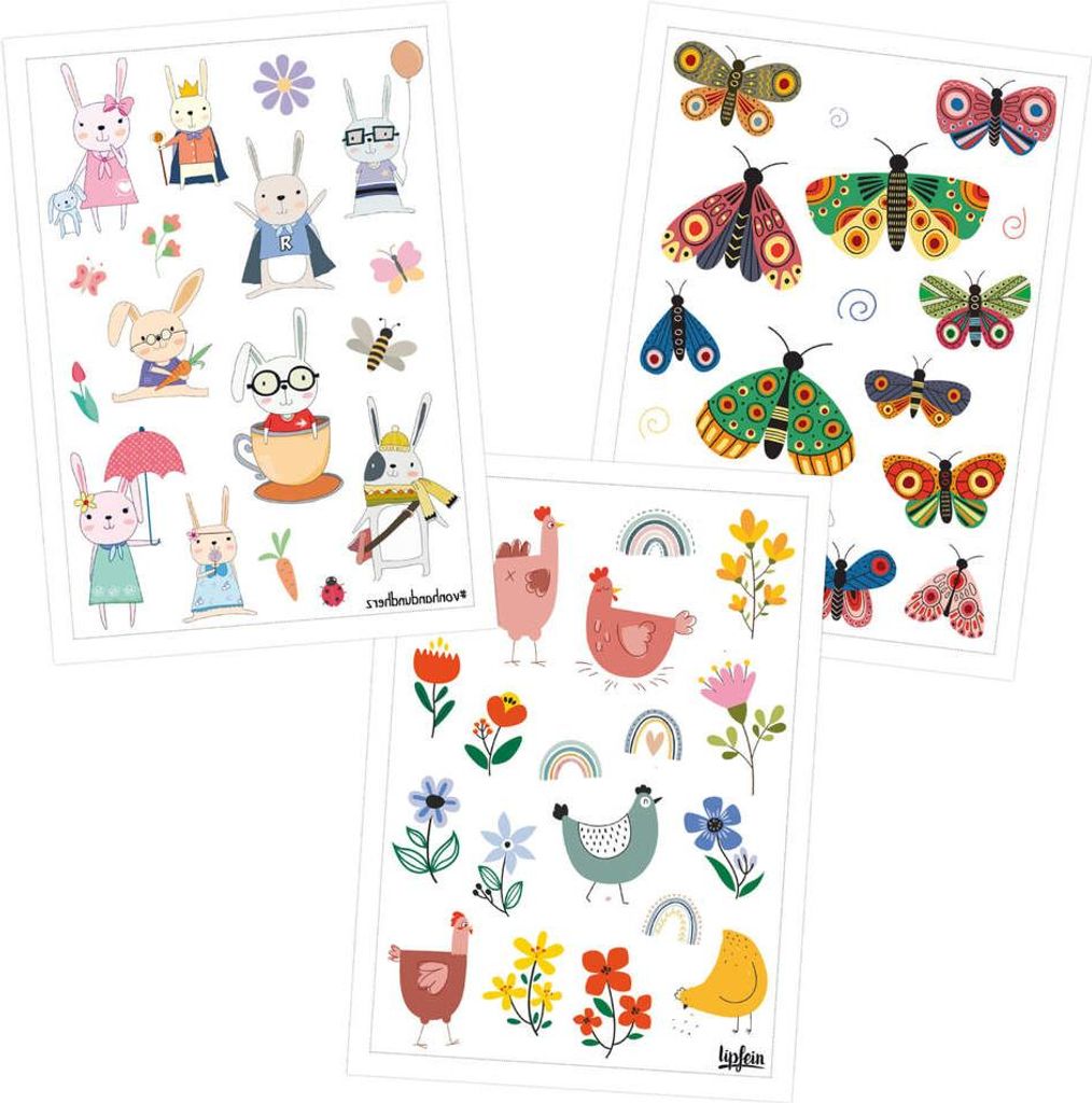 Kindertattoos Kollektion Frühlingsfreu(n)de 1Stück 6er Pack