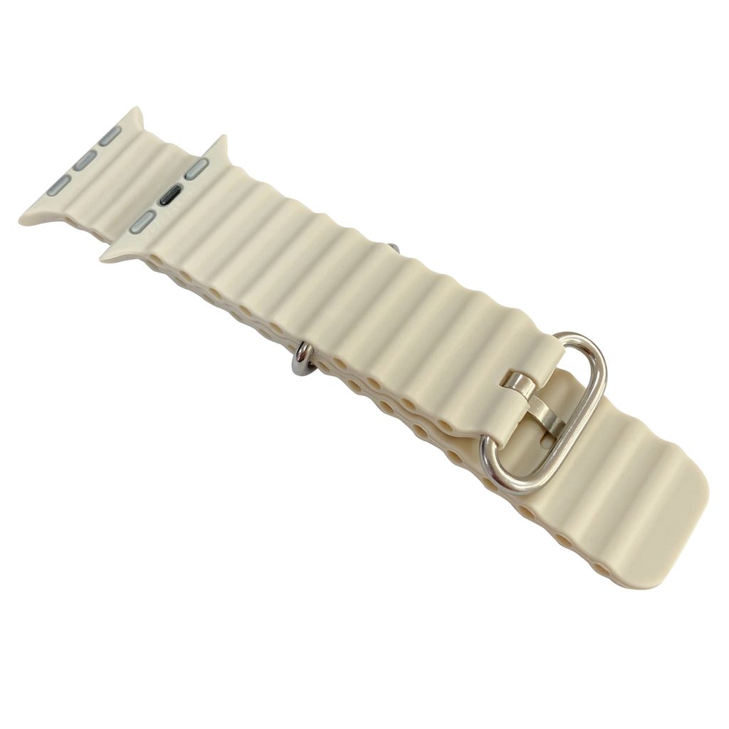 Armband für Apple Watch - Ripple 42MM Beige - Silikon