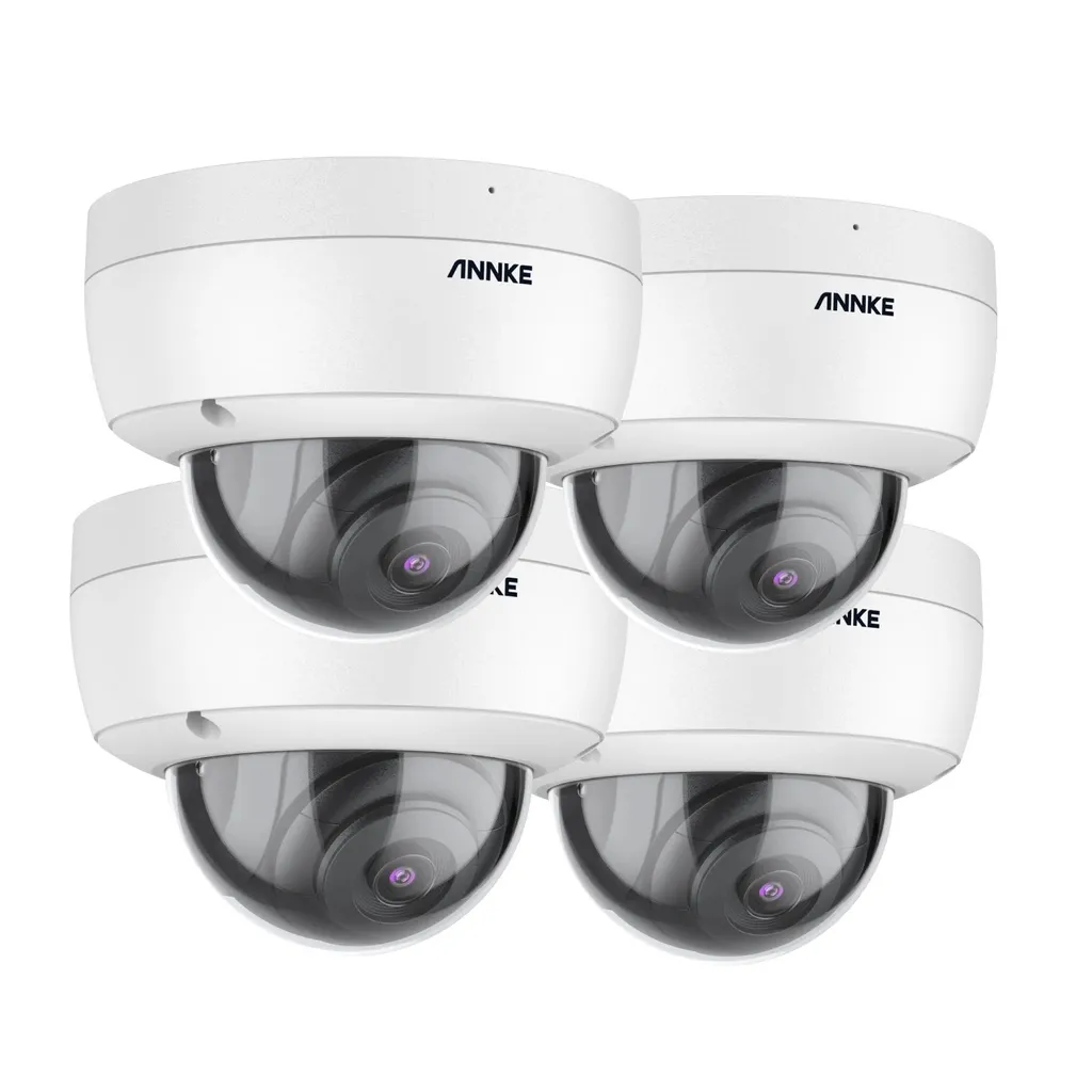 Surveillance extérieure 5MP HD : kit 4 caméras vision nuit pour maison