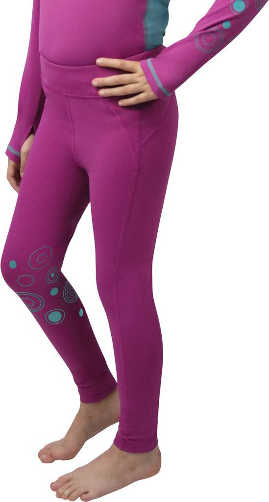 Hy - "DynaMizs Ecliptic" Reitleggings für Kinder BZ4585 (170-176) (Pflaume/Petrol)