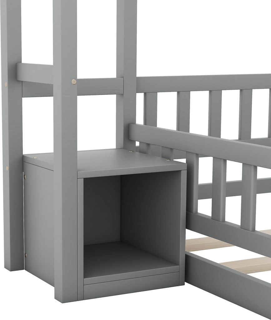 CDGlobal Kinderbett 140x200cm mit Rausfallschutz, Produktbild 7