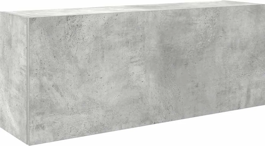 Pensile bagno grigio cemento 100x25x40 cm materiale legno
