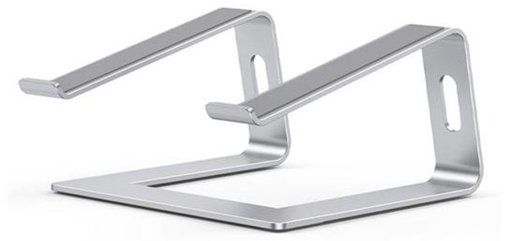 Laptopstand für MacBook - Geventileerd - Ergonomisch - Met Metall - für 10-15,6" Zoll - Silber