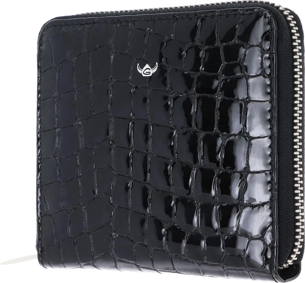 Grand Portefeuille Femme en Cuir Noir avec Protection RFID Cayenne