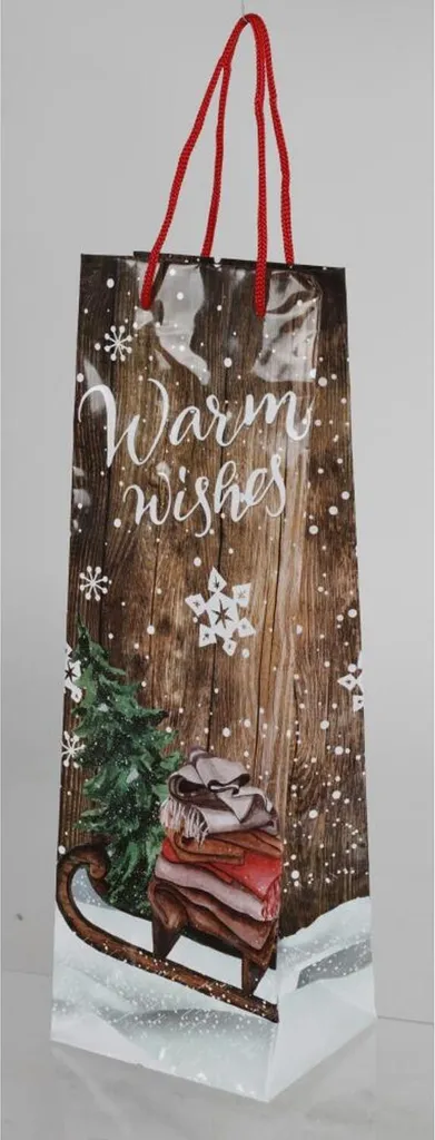 Pochettes Cadeaux Noël pour Bouteilles de Vin - Lot de 24 Sacs Décorés