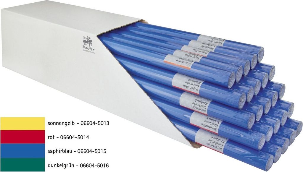 Werola 06604-5015 Packpapierrolle saphirblau Produktbild 