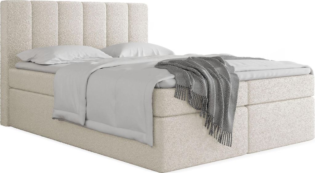Boxspringová postel 180x200 s úložným prostorem – čalouněná Obrázek produktu 