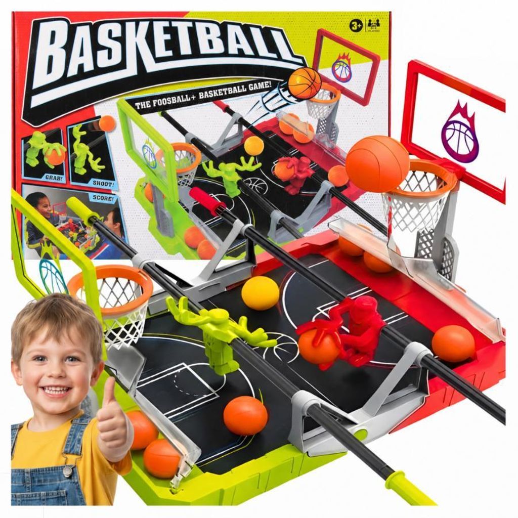 Gioco di abilità da tavolo sul basket, gioco di società, Immagine del prodotto 