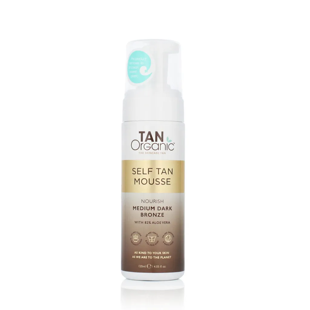 Mousse Autobronzante Bio TanOrganic pour un Teint Doré Naturel 120ml