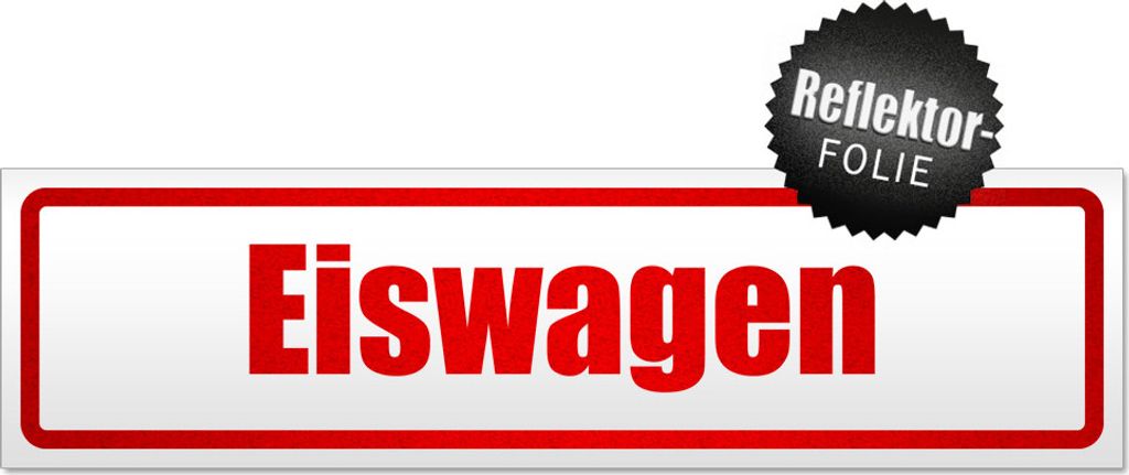 Eiswagen Magnetschild Schild magnetisch