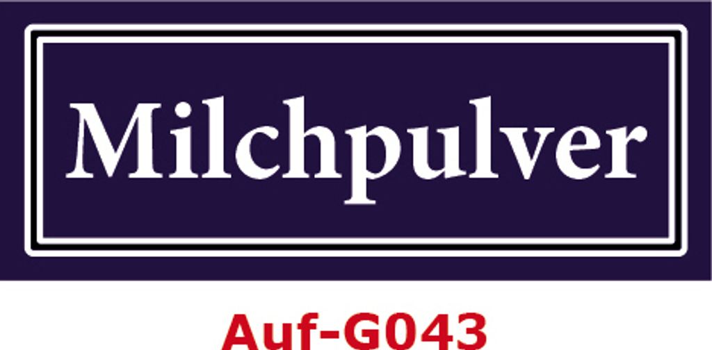 200 Stück Gewürzaufkleber Milchpulver 40x16mm Gewürzetiketten Sticker Lebensmittel (Auf-G043)