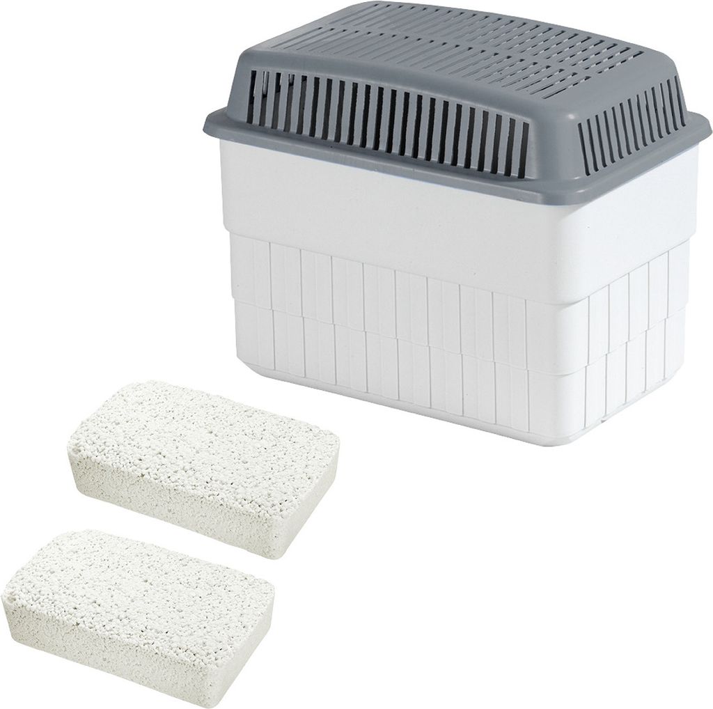 WENKO Feuchtigkeitskiller 2 x 1kg, Raumentfeuchter mit 1 x Nachfüller