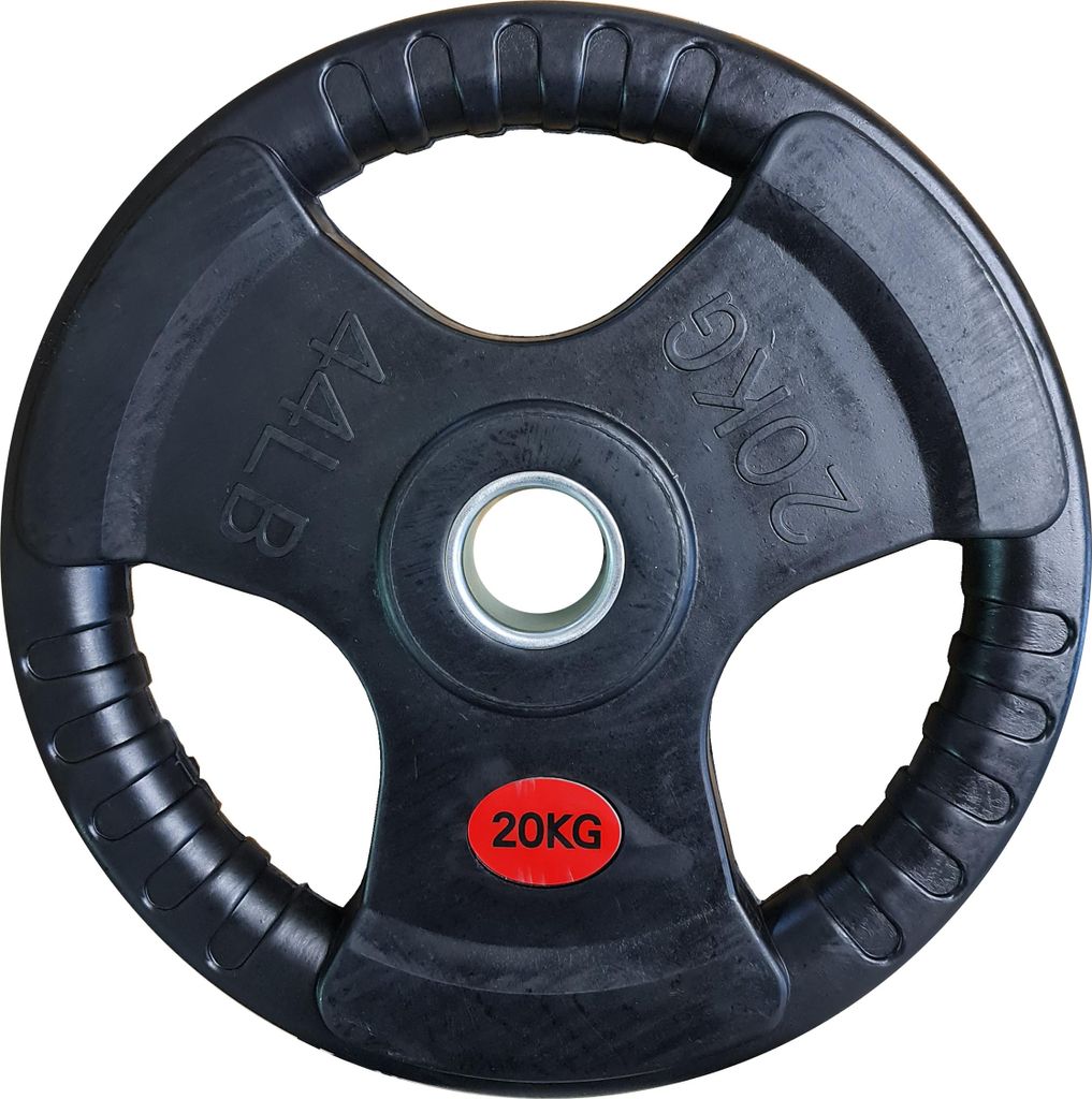 Gummierte Ersatzscheibe mit Griffen 20 kg - Durchmesser 50 mm
