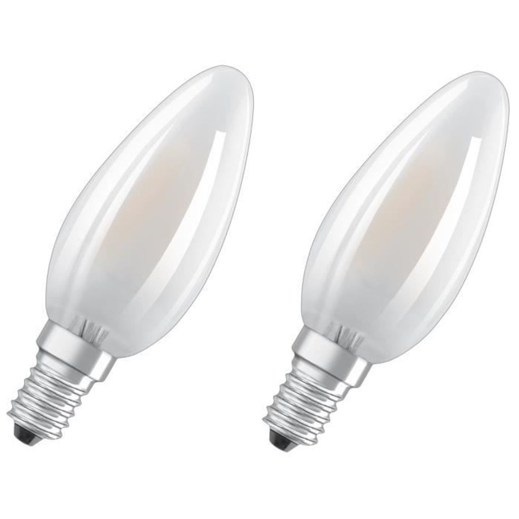 OSRAM 2 LED Birnen E14 matt Flamme 2,8 W entsprechend 25 W Produktbild 