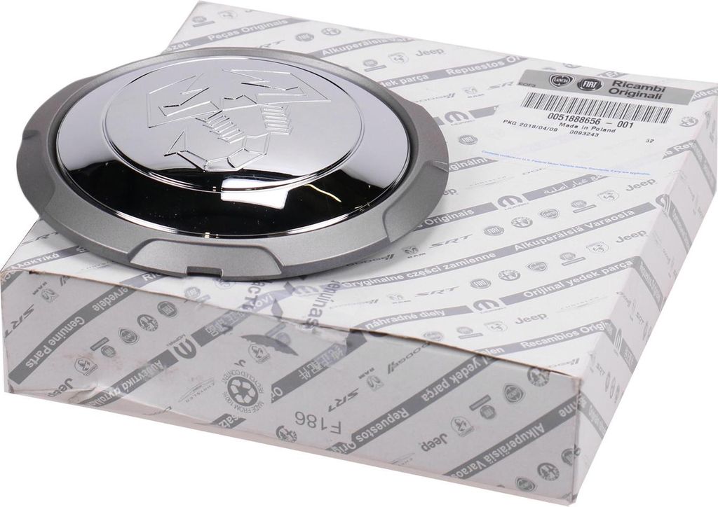 Original Fiat Nabendeckel Felgendeckel Alufelge Chrome 500 Produktbild 