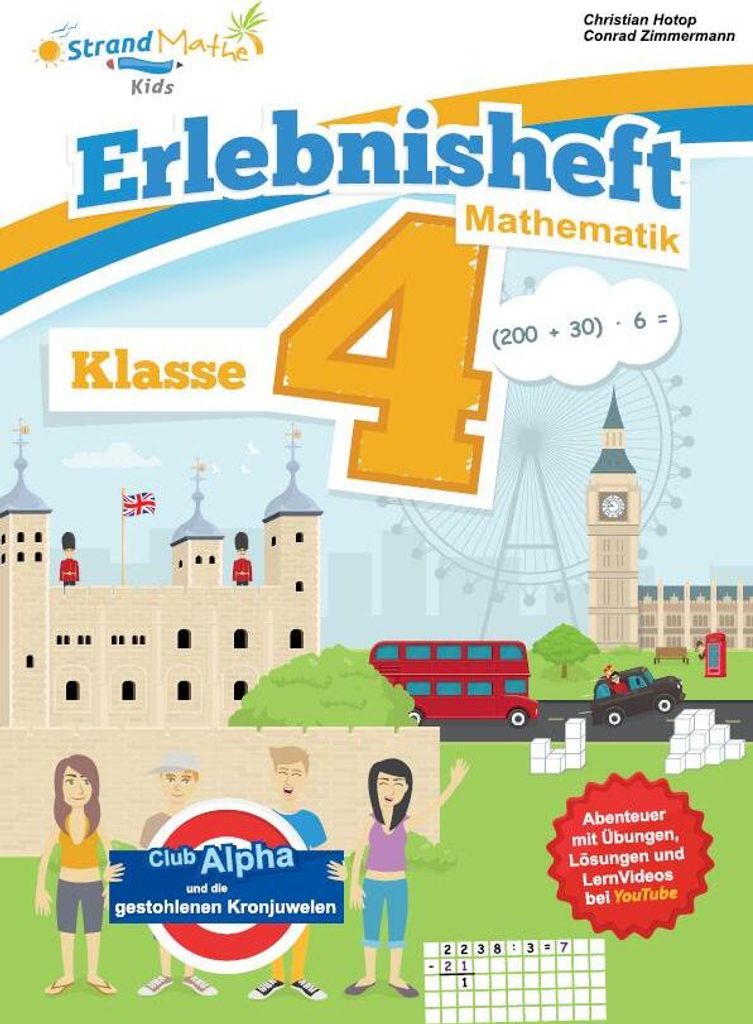 StrandMathe Mathematik Übungsheft Klasse 4 - Erlebnisheft - Rechnen bis 1 Million
