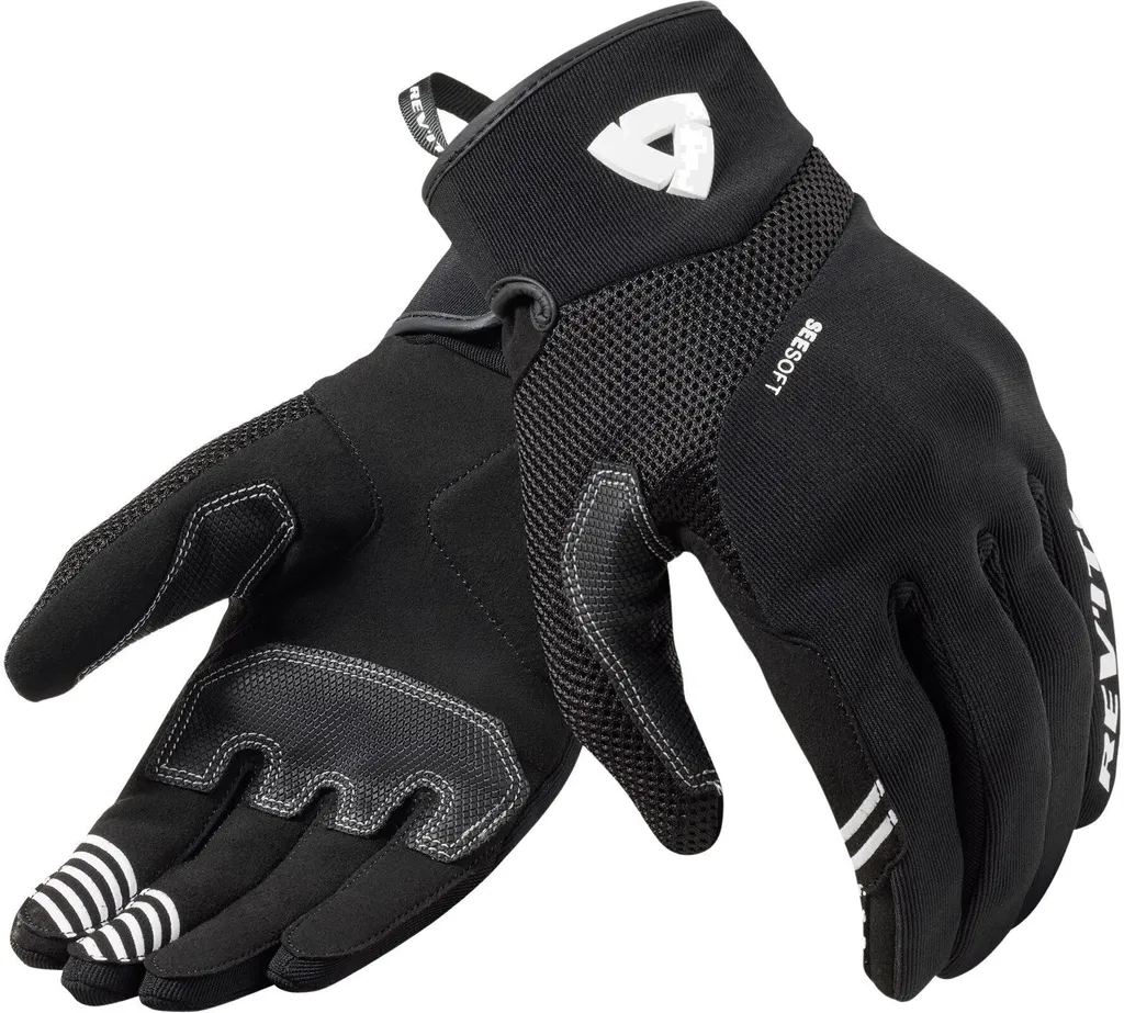 Gants de moto été pour femme Rev'it Endo Ladies M Noir et Blanc Chic