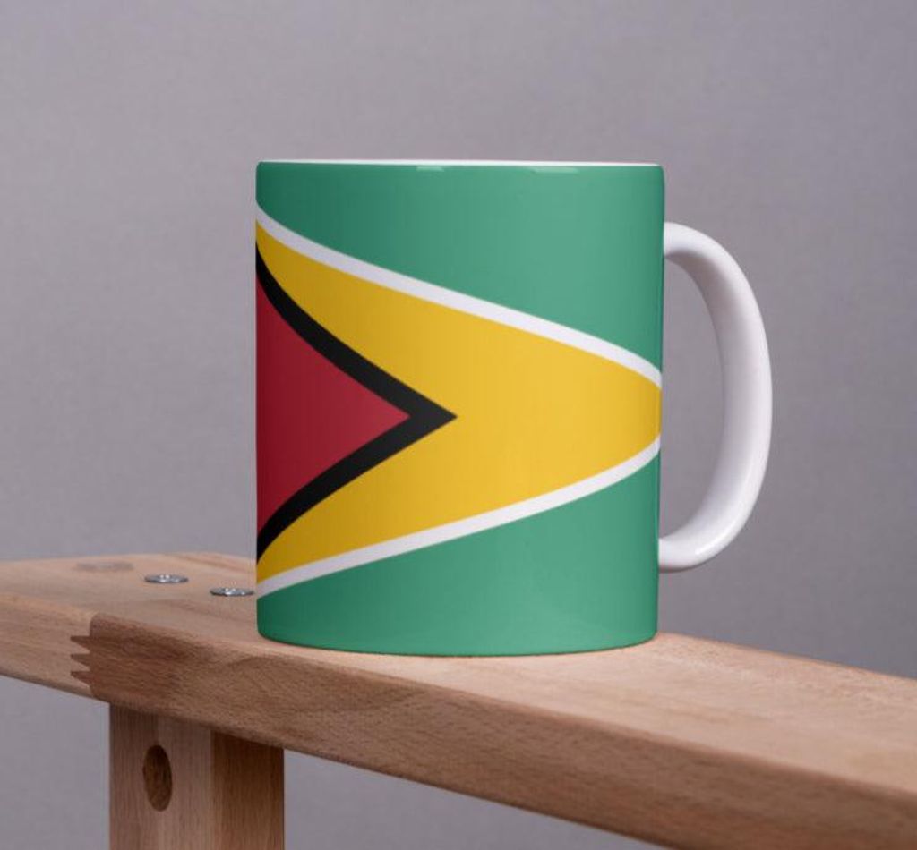 Guyana Tasse Flagge Pot Kaffeetasse National Becher Kaffee Cup Büro Tee