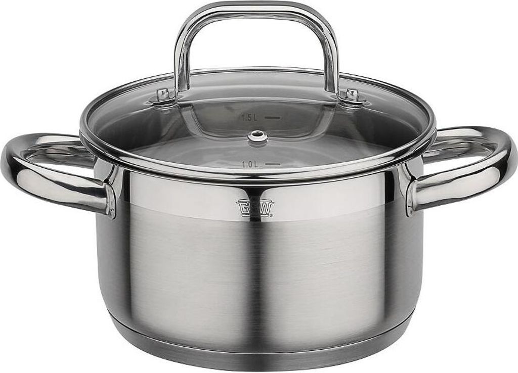 GSW Fleischtopf FOGO mit Glasdeckel 16cm