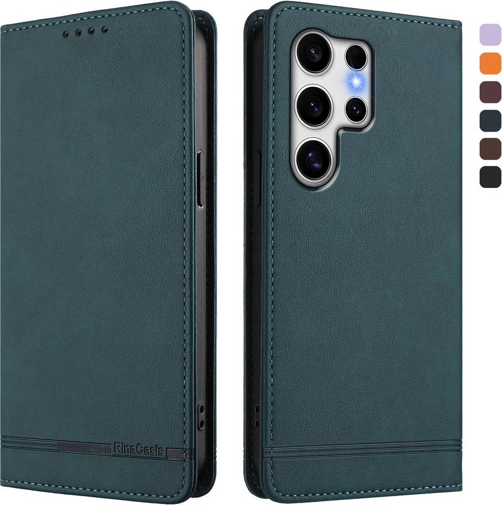 Hülle für Samsung Galaxy S25 Ultra, Retro Kunstleder Produktbild 