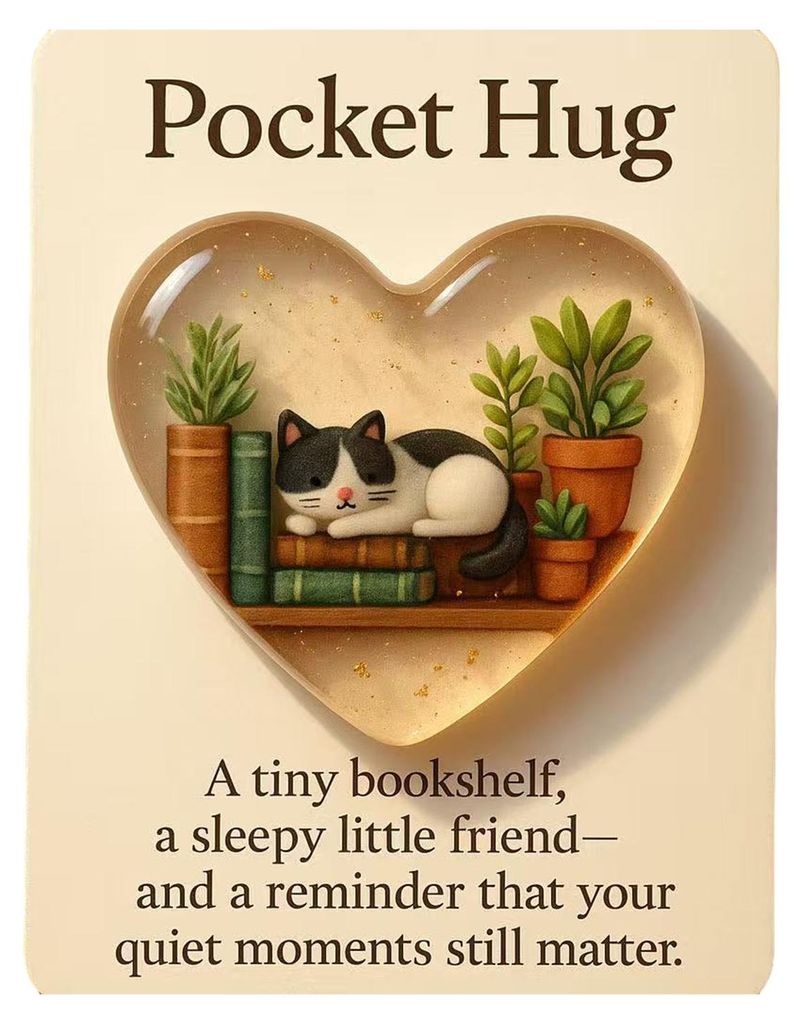Pocket Hug Token für Friseure, herzförmiges Acryl-Andenken mit Mini-Haarwerkzeugen, Geschenk zur Wertschätzung von Stylisten |