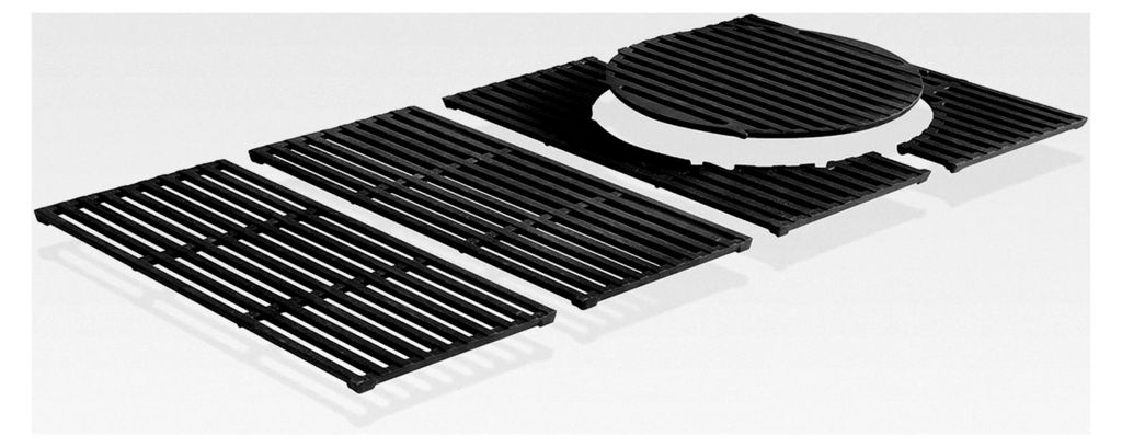 SWITCH GRID Rost-in-Rost System Gusseisen für BOSTON 4, Grill-Zubehör, Grillrost, optionale Einsätze, Sear Grate, Pizzastein, Pfanne und Geflüg...