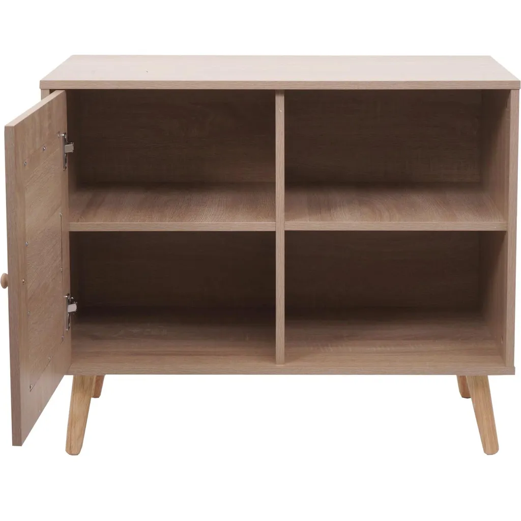 Meuble de Rangement Entrée et Salon 80cm - Commode Sideboard Pratique