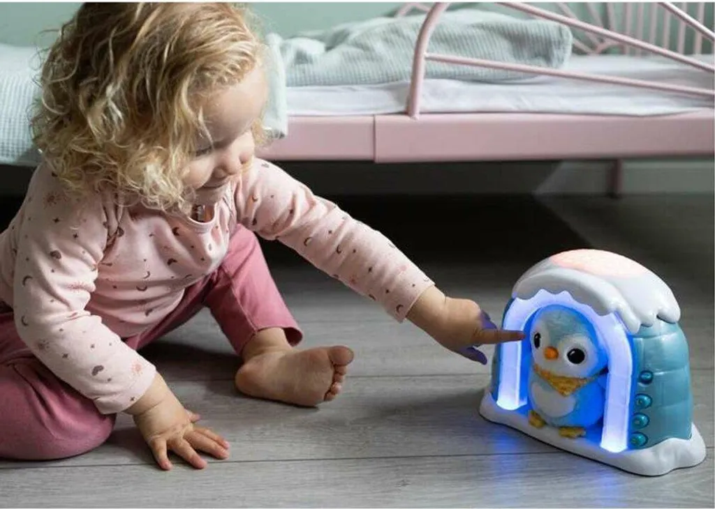 Vtech Pingouin Peluche Projecteur Version Igloo Espagnol Bleu One Size - 2