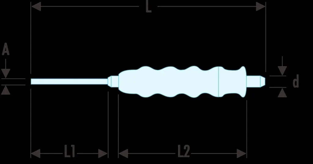 Facom Koerner mit Handgriff Spitze 6 mm
