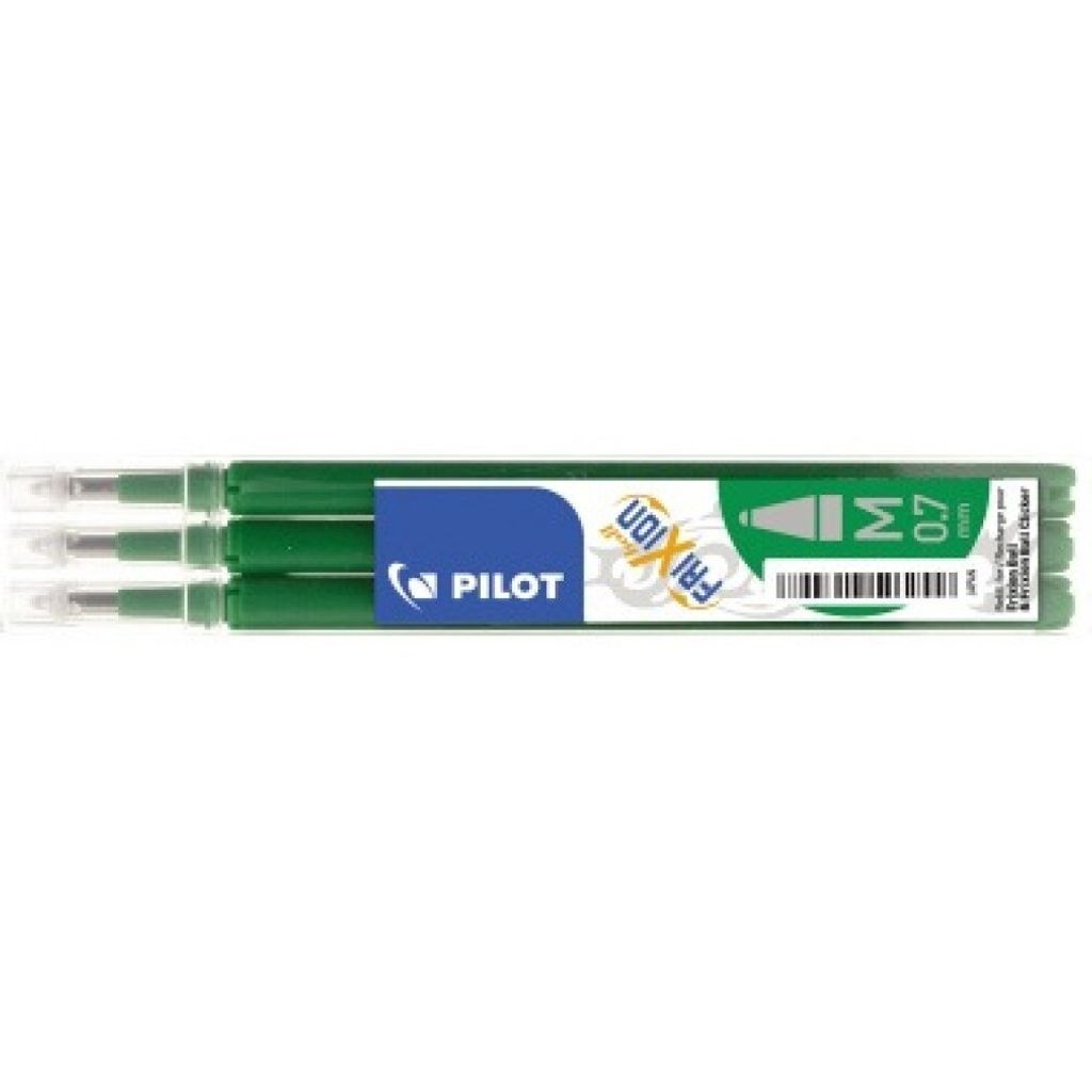 PILOT Wkłady FriXion BLS-FR7 zielone 0.35mm - zestaw 3 Immagine del prodotto 