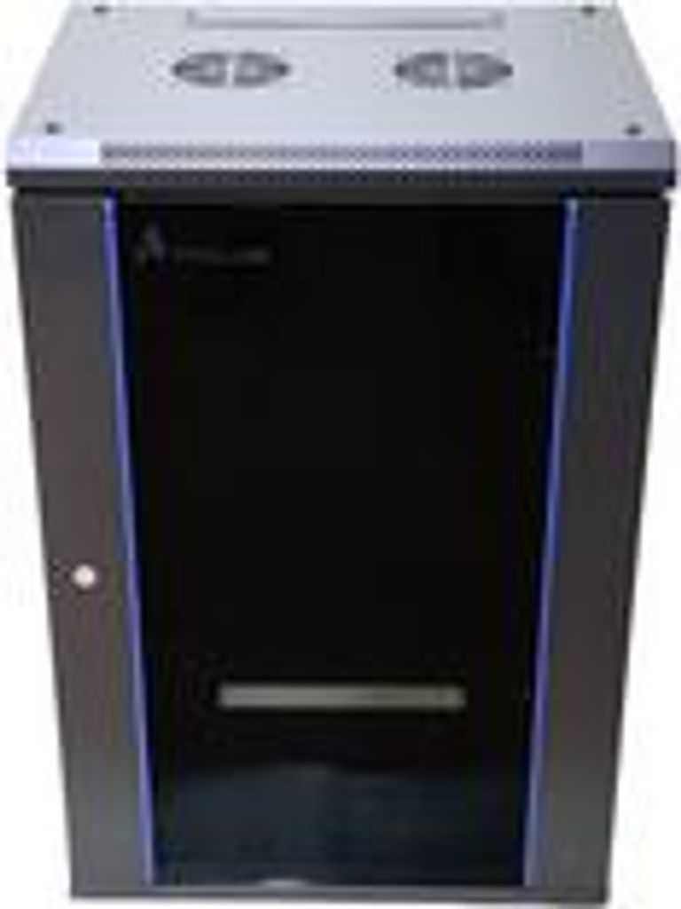 Extralink 18U 600X600 CABINA RACKMOUNT A MURO NERO Rack de Immagine del prodotto 