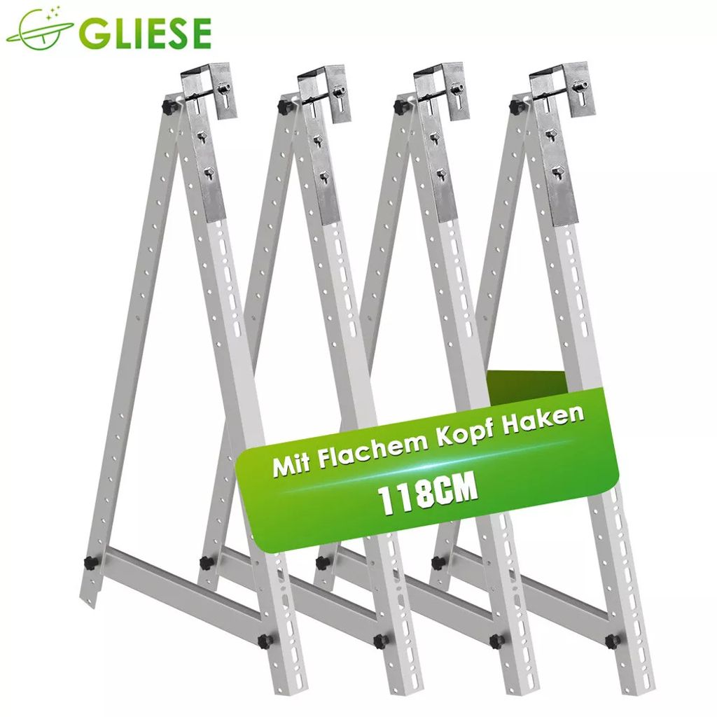 Supporti Pannelli Solari NuaFix 118 Cm - Regolabili 0-90° Per - Foto 5